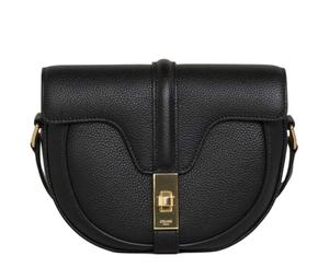 Buy Celine Besace16 Textured Calfskin Shoulder Bag Crossbody Bag Small Size Women's Black at Sasom – Authentic and Ready to Ship