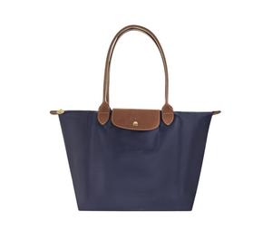 Buy Longchamp Le Pliage Canvas With Leather Canvas Bag Dumpling Bag Handbag Shoulder Bag Large Size Women's Navy at Sasom – Authentic and Ready to Ship