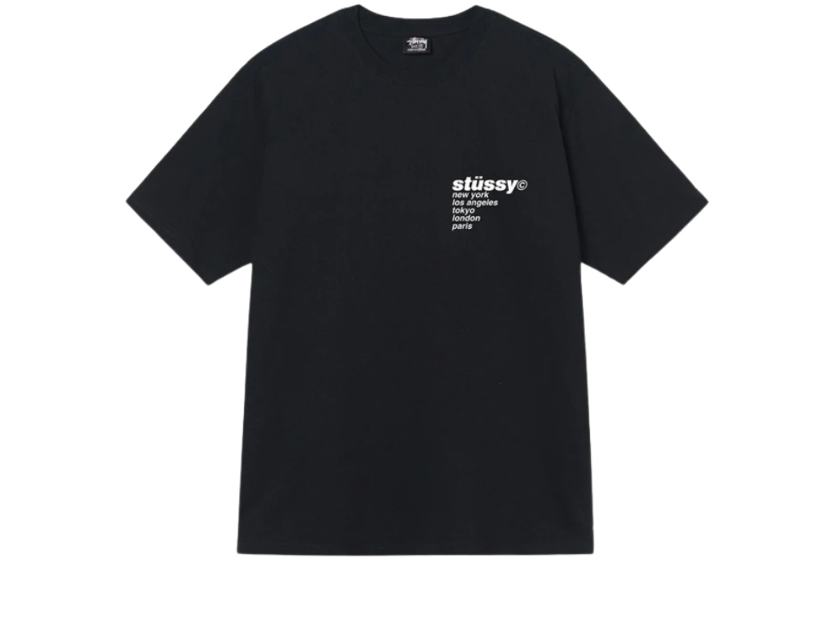 ★韓国の人気★【STUSSY】★Cherries T-Shirt Stor.m★ Stussy Cherries Black Tee | Senikersku