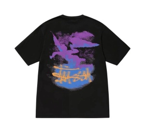 Buy Stussy Fallen Angel Pigment Dyed T-Shirt Black at Sasom – Authentic and Ready to Ship