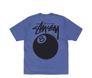 Buy Stussy 8 Ball Tee Pigment Dyed Indigo at Sasom – Authentic and Ready to Ship