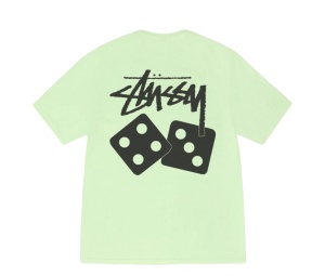 Buy Stussy Dice Tee Pigment Dyed Pistachio at Sasom – Authentic and Ready to Ship