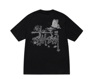Buy Stussy In Bloom Tee Black at Sasom – Authentic and Ready to Ship