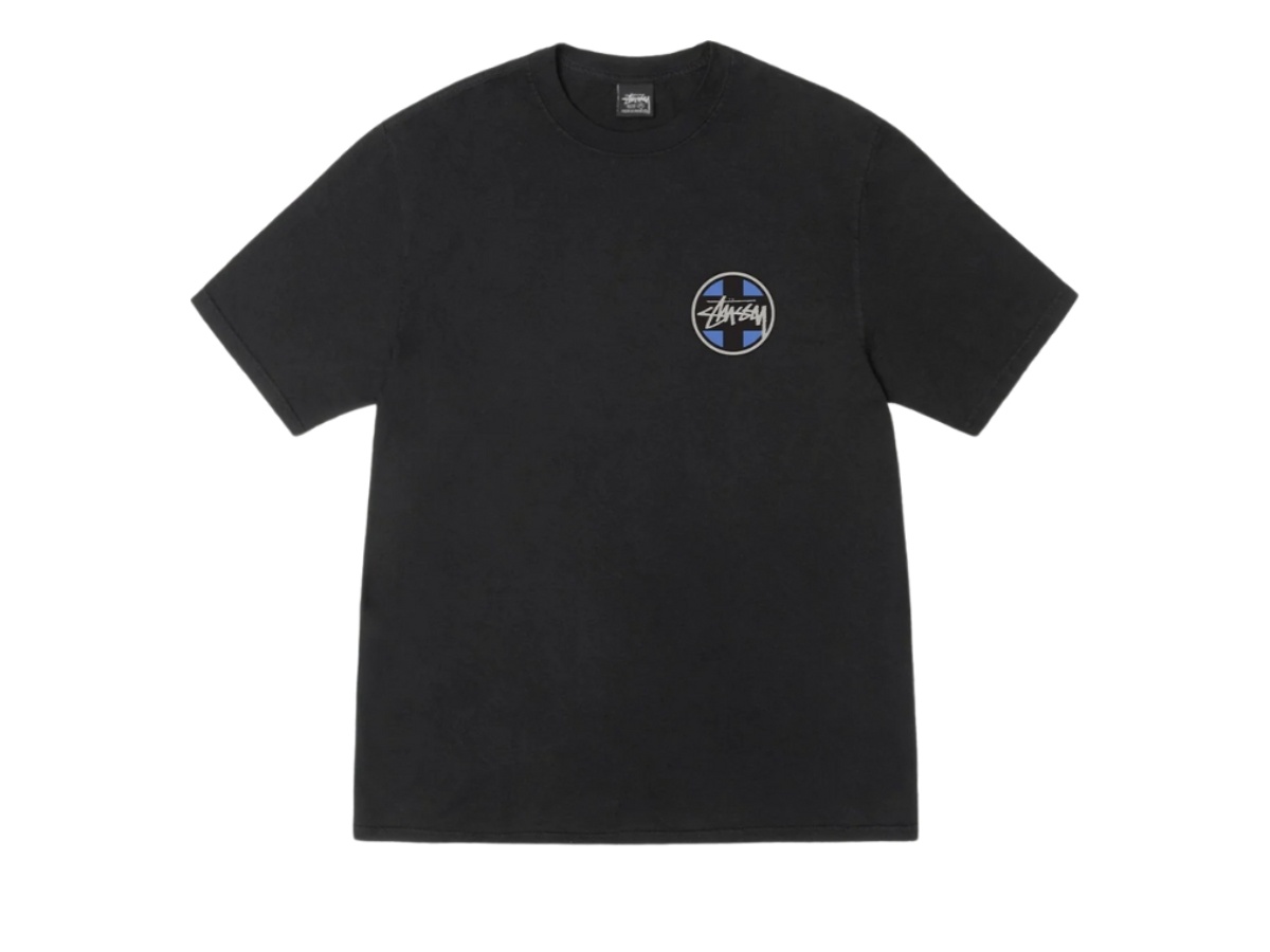 ★人気【STUSSY】Burly Threads Pigment Dyed T-Shirt★Blac.k Stussy Look Beyond Tee Pigment Dyed Black | ของแท้