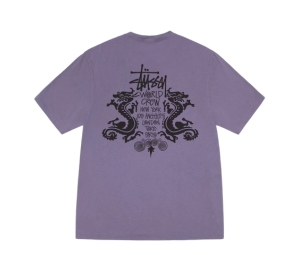 ★人気【STUSSY】Burly Threads Pigment Dyed T-Shirt★Blac.k Stüssy - Burly Threads Pigment Dyed T-Shirt | HBX - Globally