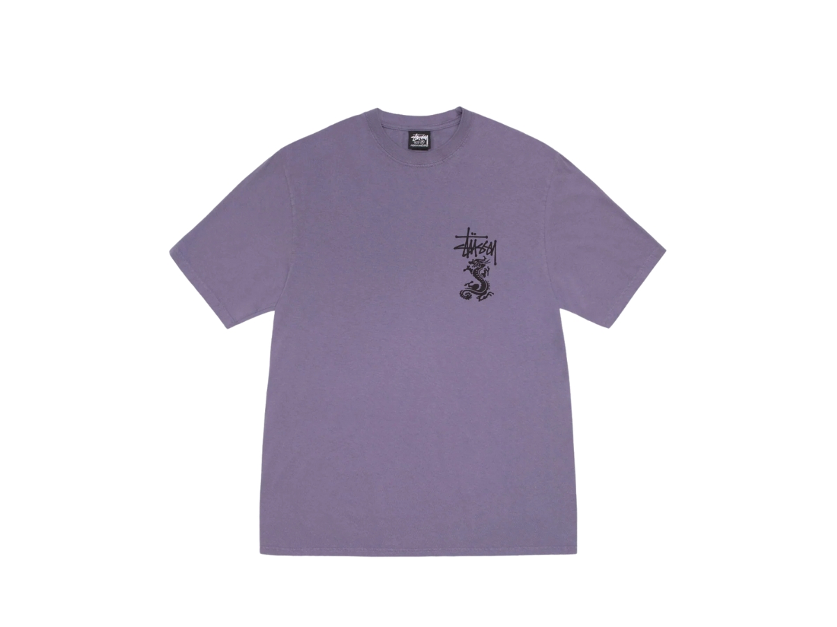 Buy Stussy Double Dragon Tee Pigment Dyed Grape | SASOM