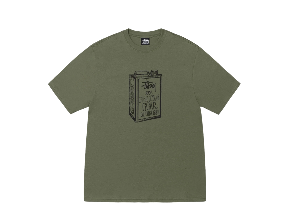 ★送料・関税込★Stussy★Stussy High Octane T-Shirt★Olive★ Stussy Basic Stussy Pigment Dyed T-shirt Olive メンズ - SS24
