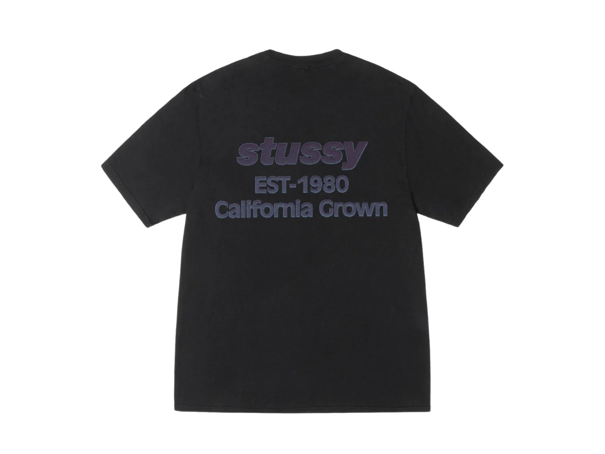 Stussy California Grown Tee Pigment Dyed Black | ของแท้