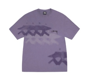 Buy Stussy Low Tide Tee Pigment Dyed Grape at Sasom – Authentic and Ready to Ship