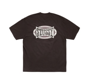 Buy Stussy Champion Oval Tee Pigment Dyed Faded Black at Sasom – Authentic and Ready to Ship