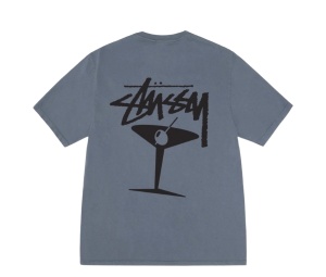 Buy Stussy Martini Tee Pigment Dyed Navy at Sasom – Authentic and Ready to Ship