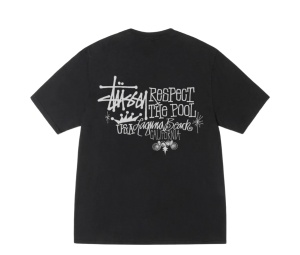 Buy Stussy Respect The Pool Tee Pigment Dyed Black at Sasom – Authentic and Ready to Ship