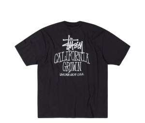 Buy Stussy Cali Grown Tee Pigment Dyed Faded Black at Sasom – Authentic and Ready to Ship