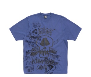 Buy Stussy Skulls Tee Pigment Dyed Indigo at Sasom – Authentic and Ready to Ship