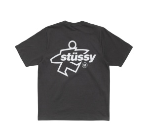 Buy Stussy Surf Size Tee Pigment Dyed Faded Black at Sasom – Authentic and Ready to Ship