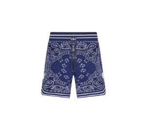 Buy AMIRI Bandana B-Ball Shorts Blue at Sasom – Authentic and Ready to Ship