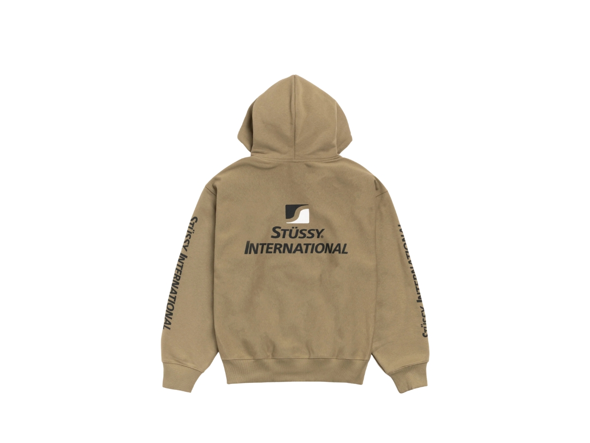 Stussy Stüssy International Zip Hoodie Army | ของแท้