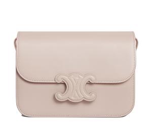 Buy Celine Cuir Triomphe Calfskin Crossbody Bag Shoulder Bag Medium Size Women's Light Pink at Sasom – Authentic and Ready to Ship