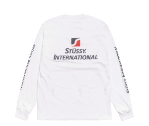 Buy Stussy Stüssy International Ls Tee White at Sasom – Authentic and Ready to Ship
