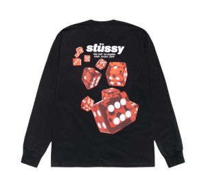 Buy Stussy Rollers Ls Tee Black at Sasom – Authentic and Ready to Ship