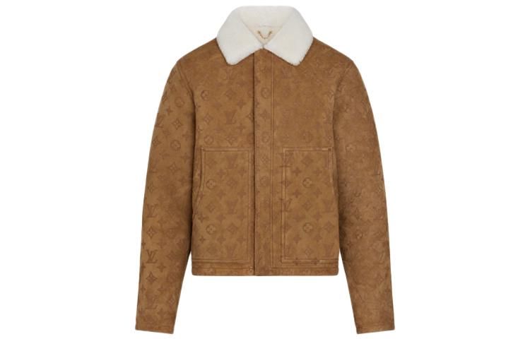 Vuitton Leather Jacket Men Puffer Jacket Louis Vuitton Shearling