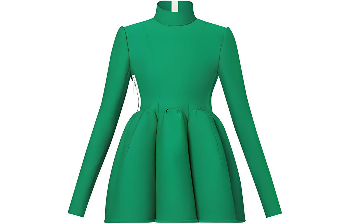 SASOM | apparel Louis Vuitton New Quarterly Products Of LV Long-Sleeved  Dresses Women's Green Check the latest price now!