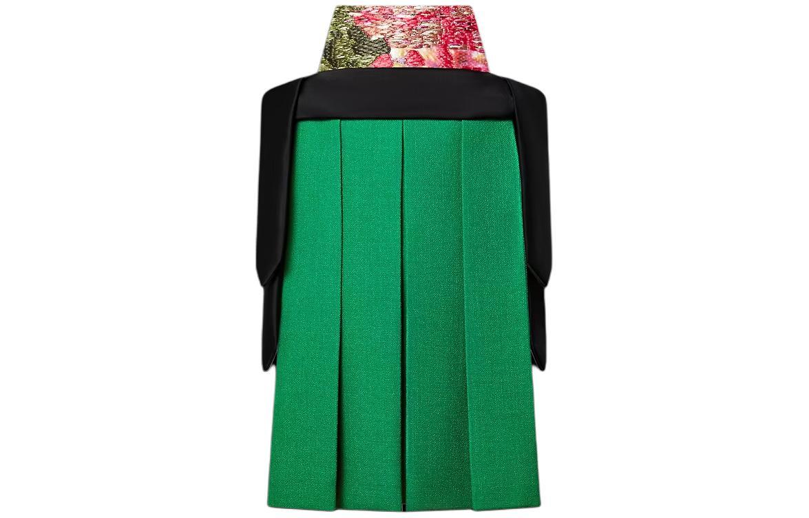 green emerald velvet dress Louis Vuitton Olive Green Leather Coat Dress – THE WAY WE WORE main image 0