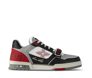 Buy Louis Vuitton LV Trainer Red Grey Black at Sasom – Authentic and Ready to Ship