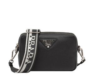 Buy Prada Leather Camera Bag Shoulder Bag Crossbody Bag Women's Black at Sasom – Authentic and Ready to Ship