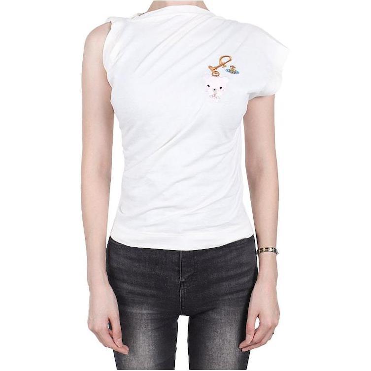 Snake VivienneWestwoodホワイト T シャツ White02 VivienneWestwood