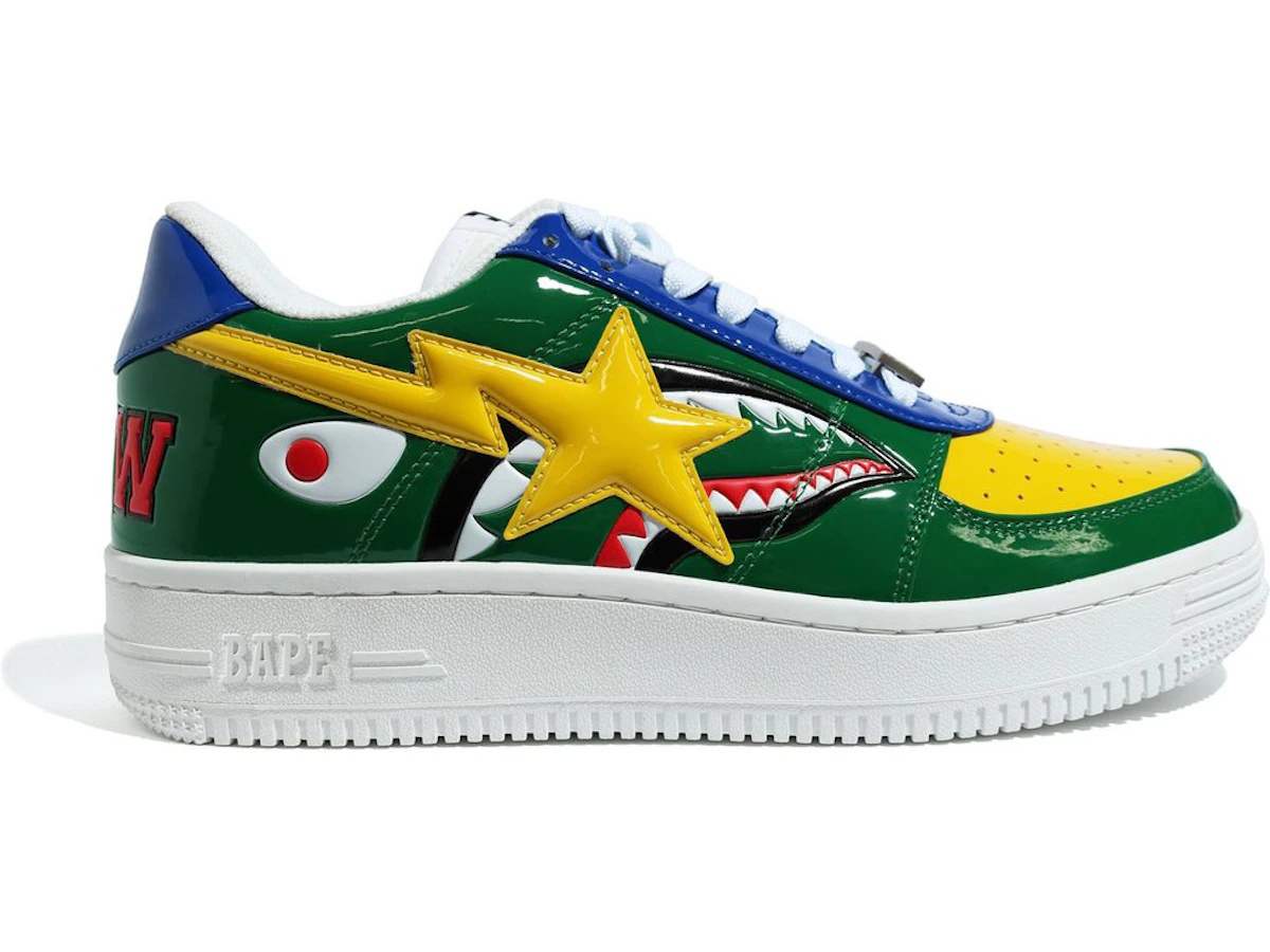 https://d2cva83hdk3bwc.cloudfront.net/1G30191002-GRN-a-bathing-ape-bape-sta-low-m2-20th-anniversary-patent-green-shark-1.jpg