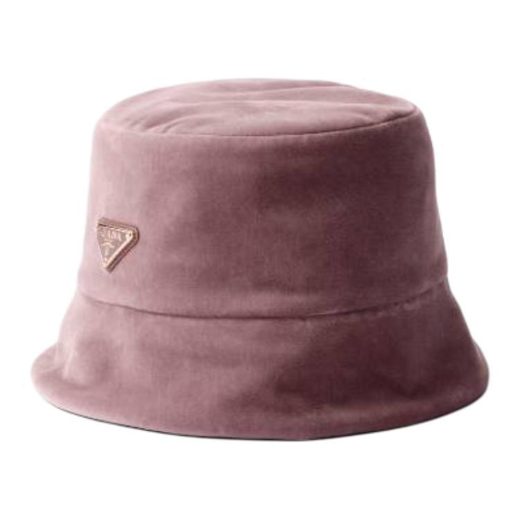 SASOM | accessories Prada Velvet Metal Enamel Bucket Hats