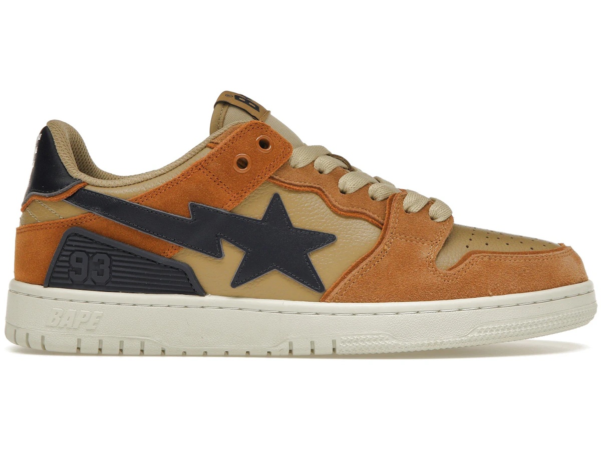 สนีกเกอร์ A Bathing Ape Bape SK8 Sta Beige (2022) | SASOM