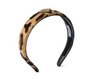 ヘアアクセサリー PRADA SS25 Brown nappa leather hairband (1IH0802HIT F0089) Prada Brown Nappa Leather Hairband | italist