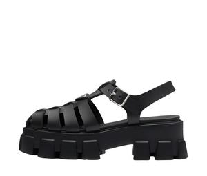 Buy Prada Monolith Foam Rubber 55mm Sandals Black Women's at Sasom – Authentic and Ready to Ship