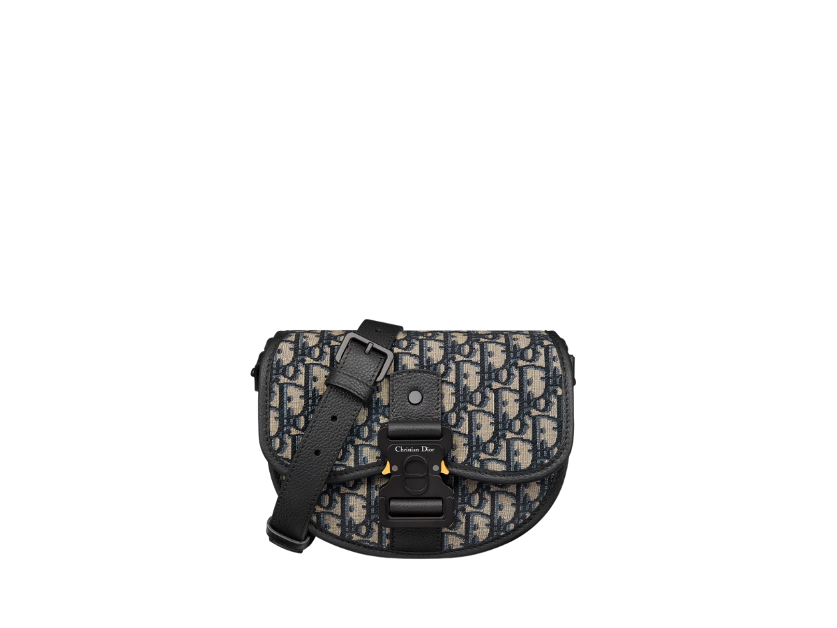Dior Mini Gallop Bag With Strap In Beige And Black Dior