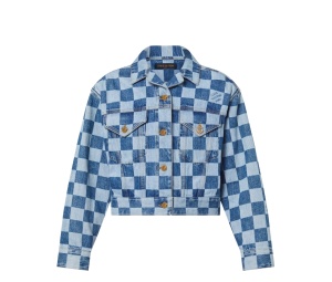 Buy Louis Vuitton Checkerboard Denim Jacket Blue (W) at Sasom – Authentic and Ready to Ship