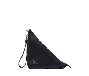 Buy Prada Triangle Clutch Nappa Sheepskin Black at Sasom – Authentic and Ready to Ship