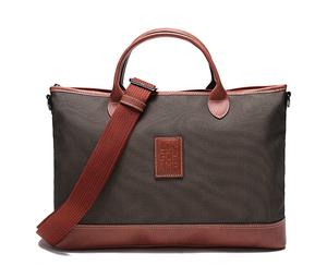 Buy Longchamp Boxford Large Cow Leather Briefcases Small Size Men's Brown at Sasom – Authentic and Ready to Ship