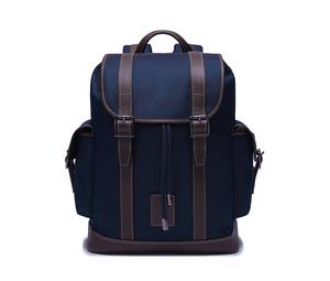 Buy Longchamp Boxford Canvas With Leather Backpack Men's Blue & Brown at Sasom – Authentic and Ready to Ship