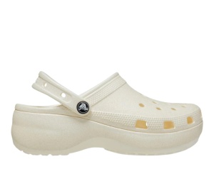 Buy Crocs Classic Platform Glitter Clog Chalk (Women's) at Sasom – Authentic and Ready to Ship
