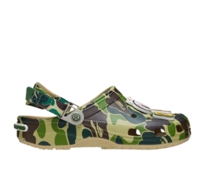 Buy Crocs x BAPE Classic Clog Camo Green at Sasom – Authentic and Ready to Ship