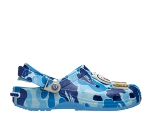 Buy Crocs x BAPE Classic Clog Camo Blue at Sasom – Authentic and Ready to Ship