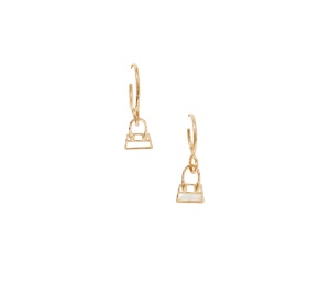 Buy Jacquemus Chiquita Hammered Earrings In Gold With Gold-Tone Hardware at Sasom – Authentic and Ready to Ship