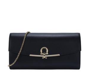 Buy FERRAGAMO Cow Leather Shoulder Bag Women's Black at Sasom – Authentic and Ready to Ship