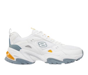 Buy Skechers Stamina V2 White Blue at Sasom – Authentic and Ready to Ship