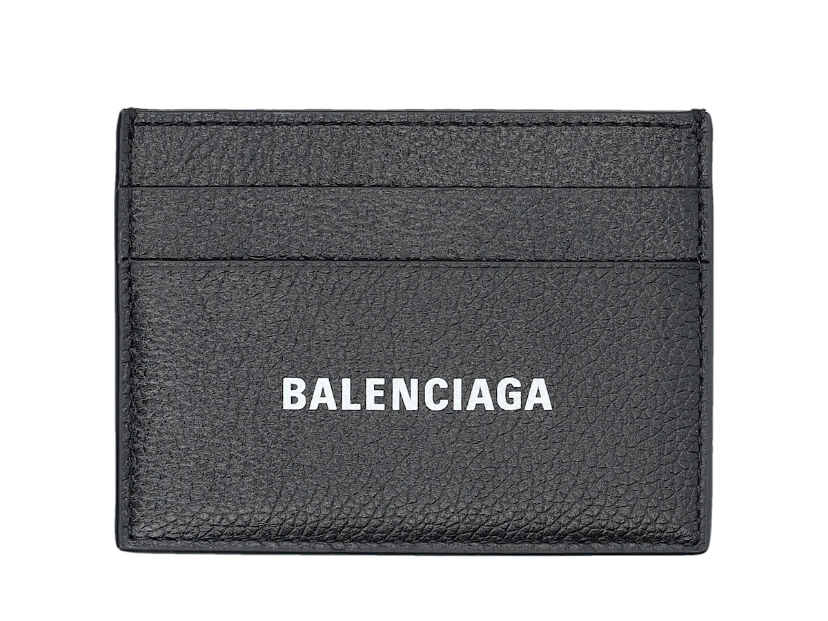 Balenciaga Cash Card Holderblackl_white Calf Leather