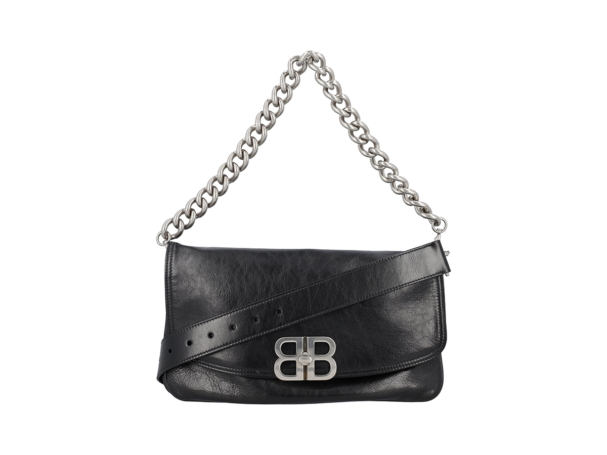 Buy Balenciaga Bb Soft Large Flap Bagblack Domesticated Calf Leather FW23 at Sasom – Authentic and Ready to Ship