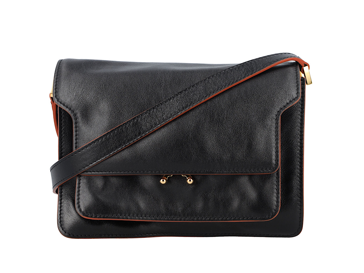 Marni trunk soft large Marni Black/White Medium Soft Trunk Bag