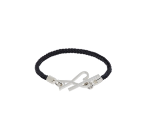 Buy Ami Paris Black Silver Ami de Cœur Cord Bracelet at Sasom – Authentic and Ready to Ship